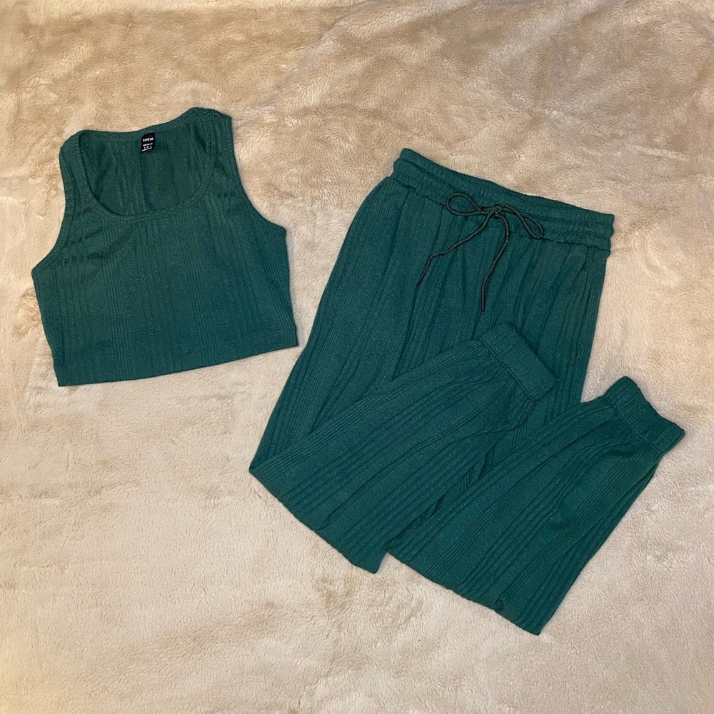 Shein Green Matching Set
